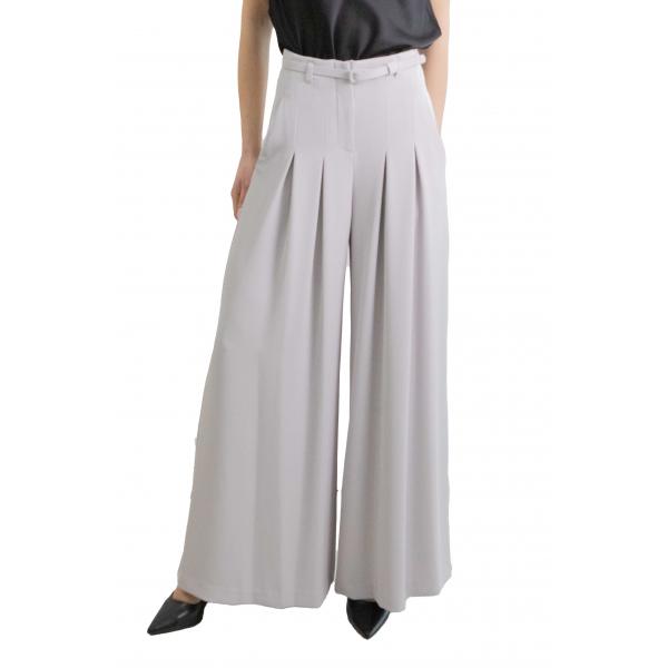 Pantaloni palazzo ampi vita alta con cintura Imperial